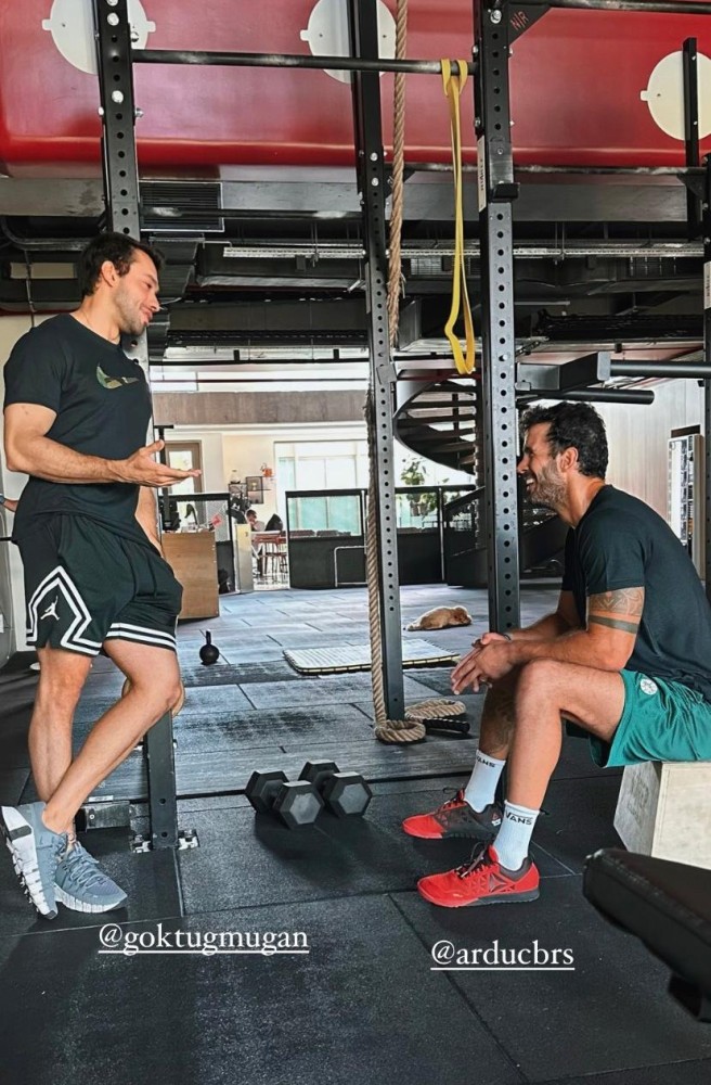 baris arduc tatil sonrasi solugu spor salonunda aldi